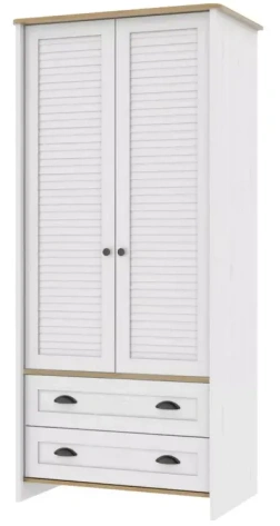 Детская "Тифани" СТЛ.305.16 шкаф 2-х дверн с ящ (дуб небраска/белый) - Столлайн - фото в интернет-магазине Арктика