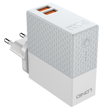 Зарядное устройство LDNIO (LD_B4339) (PA606) серо-белое - фото в интернет-магазине Арктика