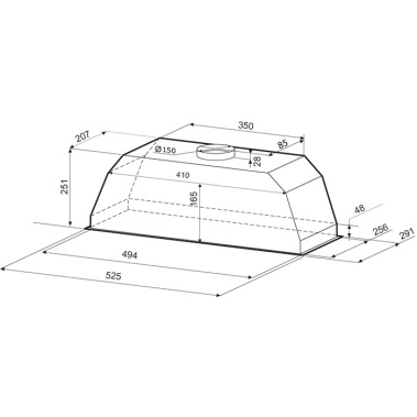 Вытяжка Krona Ameli 600 inox S - фото в интернет-магазине Арктика