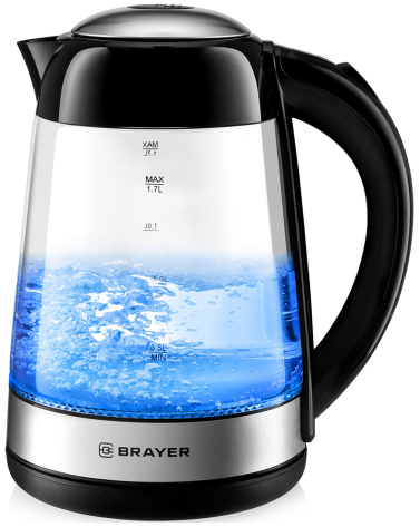 Чайник BRAYER BR1012BK - фото в интернет-магазине Арктика