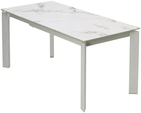Стол обеденный CORNER 120 (GLOSS GOLDEN JADE / WHITE) - М-Сити - фото в интернет-магазине Арктика