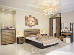 Спальня "Скарлет-2" (крафт табачный) - Евромебель - каталог товаров магазина Арктика