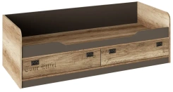 Детская "Пилигрим" ТД-276.12.01 кровать 800 с ящ (дуб каньон светлый/фон серый) - Три Я - каталог товаров магазина Арктика