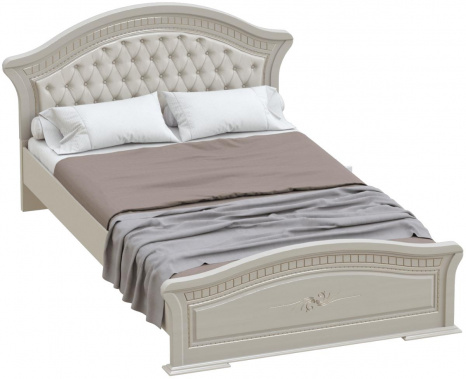 Спальня "Николь" кровать 160*200 (ясень жемчужный) - Мебельград - фото в интернет-магазине Арктика