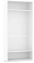 "ПРАГА" Джей шкаф 800 мм S2308 белый - Евромебель - фото в интернет-магазине Арктика