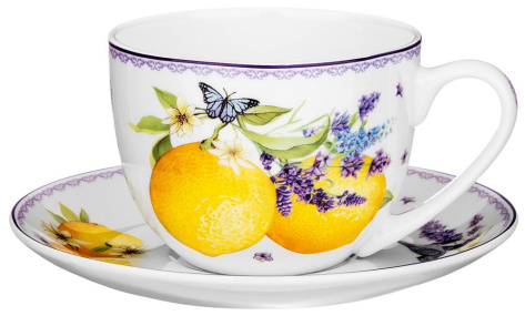 Чайная пара "Прованс Лимоны" 104-917 330 мл - Арти М - фото в интернет-магазине Арктика