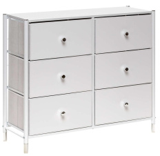 Комод "Нирита/Хайди" 6 ящиков (белый) - Импэкс - каталог товаров магазина Арктика