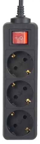 Удлинитель Perfeo Powermate PF_A4680, 5,0м, 3 розетки, черный (PF-PM-3/5,0-B) - фото в интернет-магазине Арктика