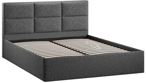 Спальня "Стелла" кровать 160*200 с мех Тип 1 (+ основание с ПМ ИП 462-02 исп.3/Экомех Barni Grey) - Три Я - фото в интернет-магазине Арктика