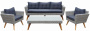 Комплект мебели из иск. ротанга AFM-605G Grey - Афина-мебель