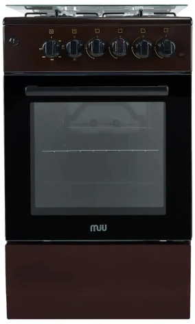 Плита комбинированная MiU 5012 ERP коричневая - фото в интернет-магазине Арктика