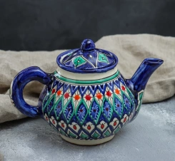 Чайник Риштанская Керамика "Цветы" 2410823 700 мл - Сима-ленд - каталог товаров магазина Арктика