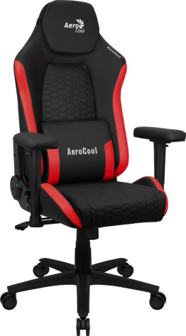 Кресло для геймеров Aerocool Crown Leatherette (черное/красное) - фото в интернет-магазине Арктика