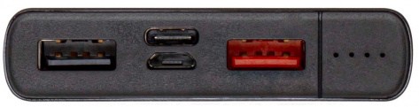 Аккумулятор внешний Accesstyle Charcoal II 10MPQP, 10000 мА·ч, 3 подкл. устройства, серый - фото в интернет-магазине Арктика