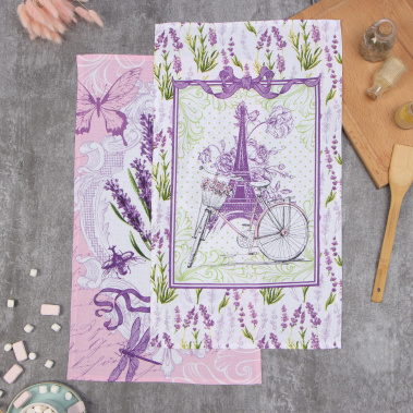 Набор полотенец "Лаванда" 9924058 2 шт/35*60 см - Сима-ленд - фото в интернет-магазине Арктика