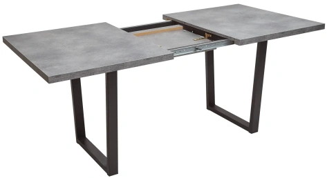 Стол обеденный ЛОФТ 160 (Бетон Портленд/ Черный) - М-Сити - фото в интернет-магазине Арктика