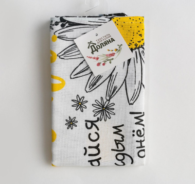 Полотенце кух."Доляна" Ромашки 35х60 см 4682737 - Сима-ленд - фото в интернет-магазине Арктика