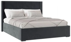 Спальня "Орландо" (ОР-811.26) кровать 160*200 с мех (Серый уголь/Avelina (9852)) - Ангстрем - каталог товаров магазина Арктика