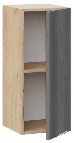 Кухня "Кимберли" шкаф навесной 30 (К1В3/Ф1В3/дуб крафт золотой/титан) - Три Я - фото в интернет-магазине Арктика