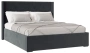 Спальня "Орландо" (ОР-811.26) кровать 160*200 с мех (Серый уголь/Avelina (9852)) - Ангстрем