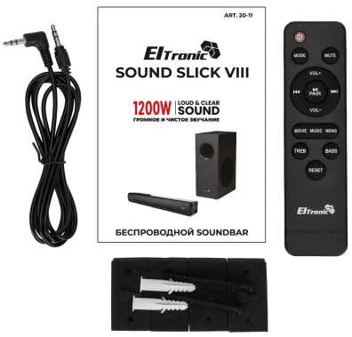 Саундбар Eltronic Sound Slick 8 Черный - фото в интернет-магазине Арктика