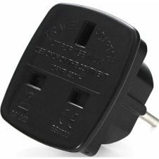 Адаптер-переходник Cablexpert A-AC-UKEU-001B (черный) - каталог товаров магазина Арктика