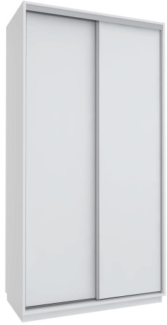 Шкаф-купе "Бавария" 451.02 2-х дверный (Белый/Белый) - Столлайн - фото в интернет-магазине Арктика