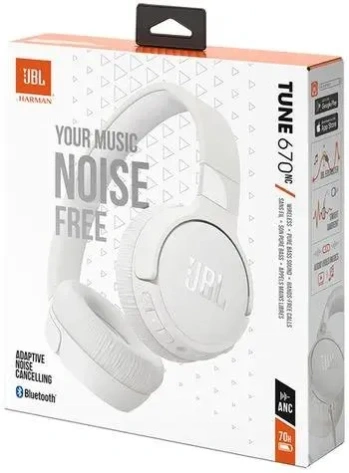 Наушники JBL Tune 670NC Белый (JBLT670NCWHT) - фото в интернет-магазине Арктика