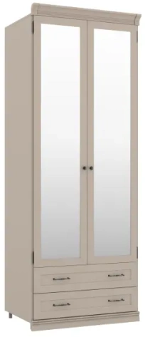 Спальня "Кантри" (КА-200.04) шкаф для одежды (Кашемир серый) - Ангстрем - фото в интернет-магазине Арктика