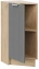 Кухня "Кимберли" шкаф нижний торцевой 30 (К1Н3Т/Ф1В3Т/дуб крафт золотой/титан) - Три Я - фото в интернет-магазине Арктика