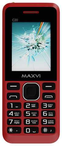 Мобильный телефон Maxvi C20 red - фото в интернет-магазине Арктика
