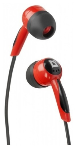 Наушники Defender Basic 604 (черно-красные) - фото в интернет-магазине Арктика