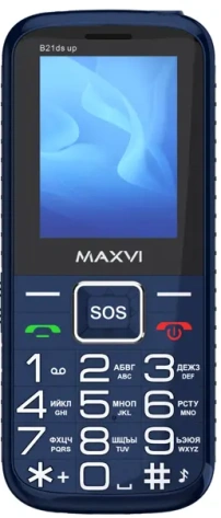 Мобильный телефон Maxvi B21ds up Blue - фото в интернет-магазине Арктика