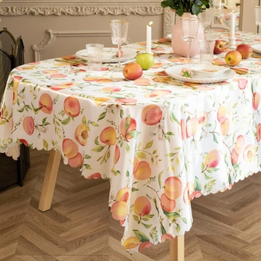 Скатерть Доляна "Персики" 145х110 см, 100% п/э 10389095 - Сима-ленд - фото в интернет-магазине Арктика