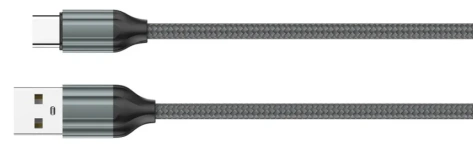 Кабель LDNIO LS431 USB-Type-C 1m 2.4A Gray (LD_B4567) - фото в интернет-магазине Арктика