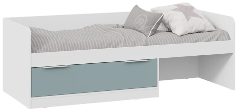 Детская "Марли" кровать Тип 1 (белый/серо-голубой) - Три Я - фото в интернет-магазине Арктика