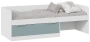 Детская "Марли" кровать Тип 1 (белый/серо-голубой) - Три Я
