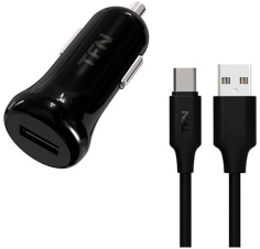 Зарядное устройство авто TFN USB+Type-C 1A Black (TFN-CC1U1AUSBCBK)* - каталог товаров магазина Арктика