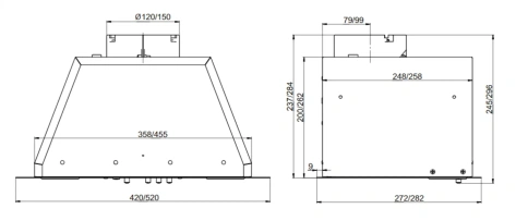Вытяжка Elikor врезной блок BOX 52П-700 белый - фото в интернет-магазине Арктика