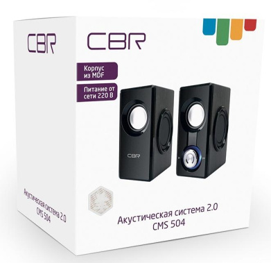 Колонки CBR CMS-504 (черные) - фото в интернет-магазине Арктика