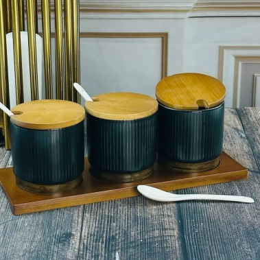 Набор из 3 банок для специй 133-397 300 мл - Ленарди - фото в интернет-магазине Арктика