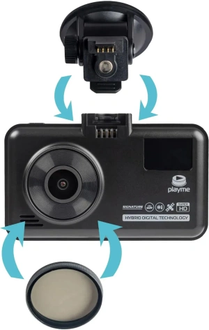 Авторегистратор Playme Mark с радар-дет - фото в интернет-магазине Арктика