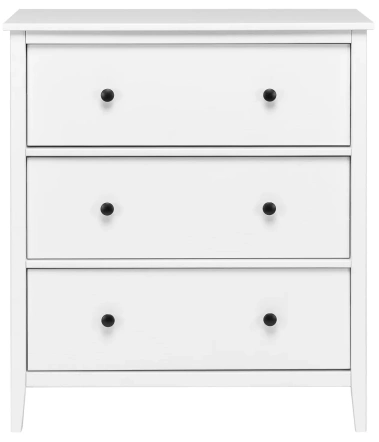 Комод Leset Токе 3 ящ. (Белый) - Импэкс - фото в интернет-магазине Арктика