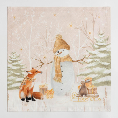 Набор салфеток "Этель" Christmas snowman 40х40см 4 шт 7015801 - Сима-ленд - фото в интернет-магазине Арктика