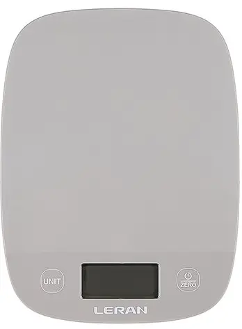 Весы кухонные LERAN EKS SIMPLE LINE GREY - фото в интернет-магазине Арктика