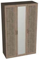 Спальня "Рандеву" S135k шкаф 3-х дверн с 1 зерк (дуб оксид) - Евромебель - каталог товаров магазина Арктика