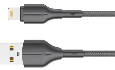 Кабель LDNIO LS852 USB-Lightning 2m 25W Gray (LD_B4588) - фото в интернет-магазине Арктика