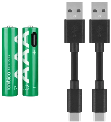 Аккумулятор Rombica NEO X3C 2xAAA Green (PLB-LR03C) - фото в интернет-магазине Арктика