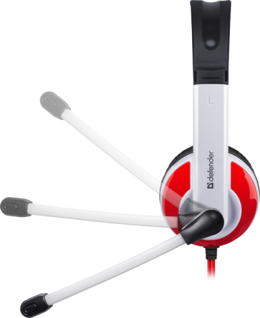 Игровая гарнитура Defender Warhead G-120 (красно-белая) - фото в интернет-магазине Арктика