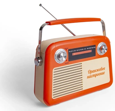 Радиоприемник Сигнал БЗРП Fresh РП-341 оранжевый - фото в интернет-магазине Арктика